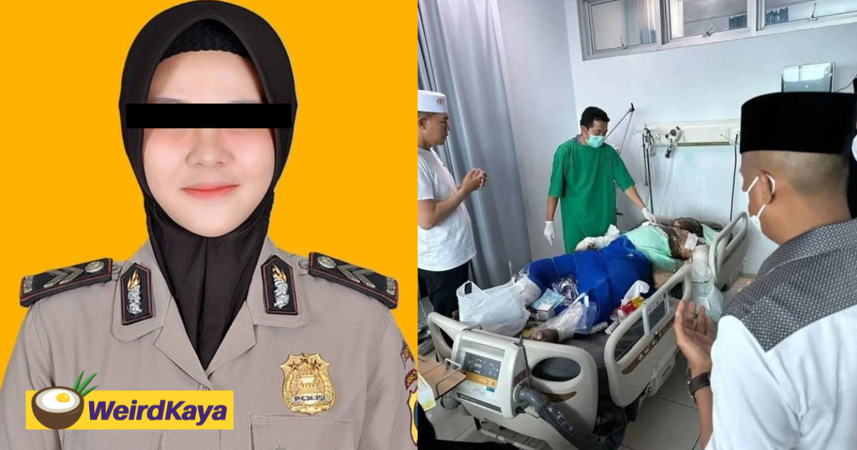 Indonesian policewoman sets husband on fire for gambling 13-month bonus away | weirdkaya