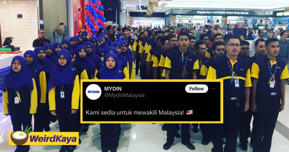 'ready to represent m'sia' — netizens praise mydin's witty response to olympics attire | weirdkaya
