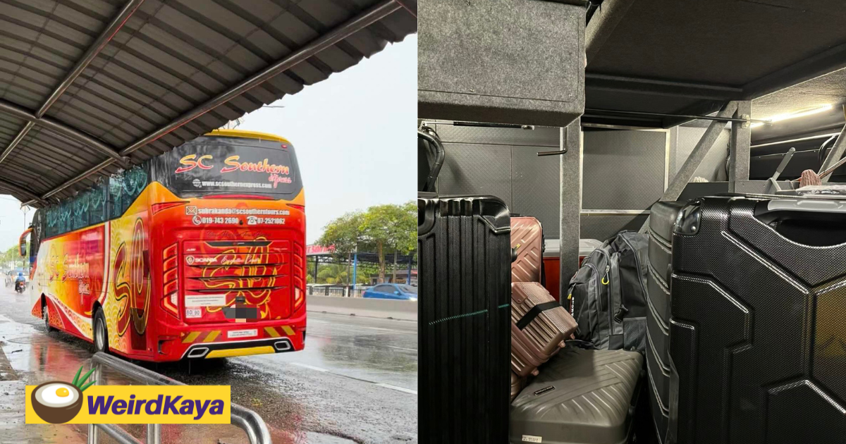 'i couldn't breathe' — m'sian woman gets locked inside luggage compartment of jb-bound bus | weirdkaya
