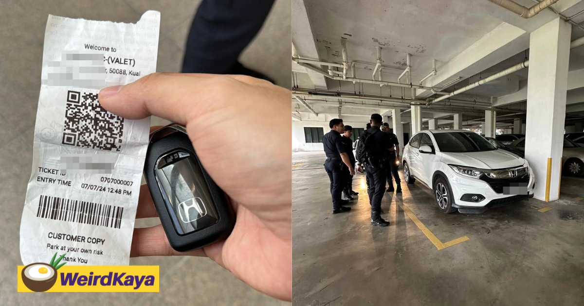 Car stolen in kl shopping mall valet parking found within 2 hours, suspect arrested | weirdkaya