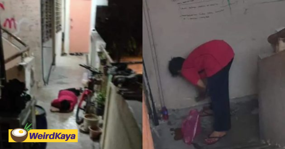 M'sian parents lock son out, force him to sleep & defecate along corridor for days in johor | weirdkaya