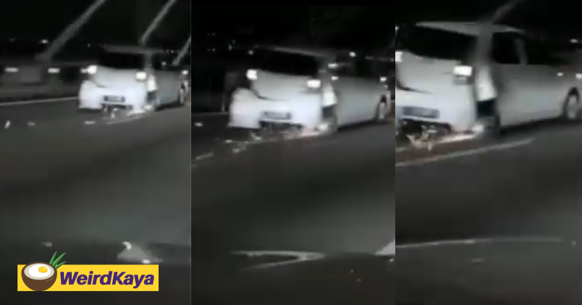 Axia seen cruising down penang bridge with one of its rear tyres missing | weirdkaya