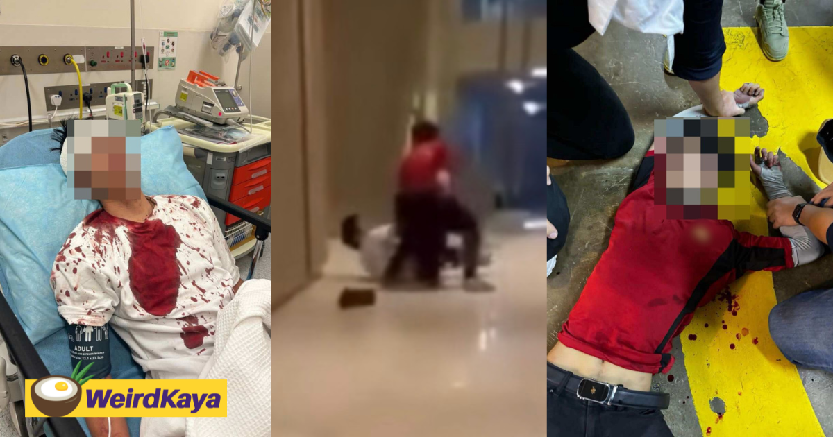 M'sian man left bleeding after robber slashes him over staredown inside toilet | weirdkaya