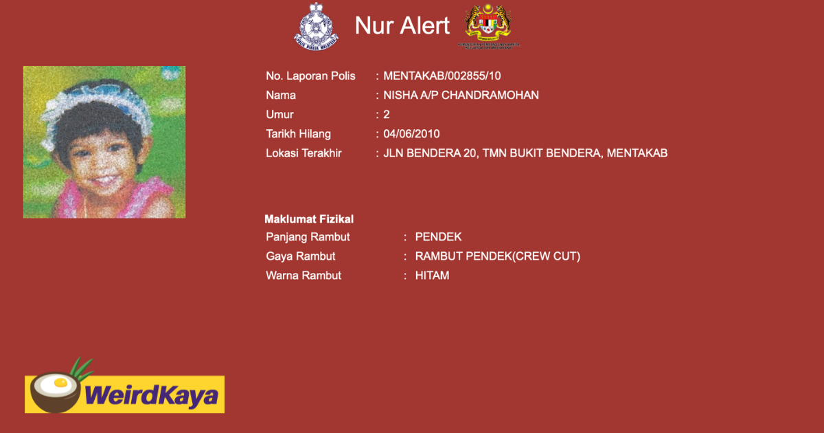 This database shows the number of m'sian kids still missing as far back as 2010 | weirdkaya