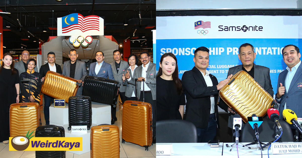 Journey to success - samsonite malaysia named official luggage sponsor for the malaysian contingent to the xxxiii olympic games paris 2024 | weirdkaya
