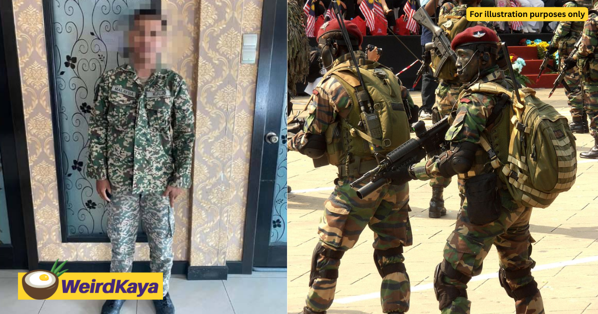 M'sian man pretends to be army officer just to get free food | weirdkaya