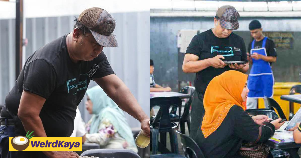 'sorry, i'm an oku' - m'sian waiter wears tag to let customers know he's disabled after facing public mockery | weirdkaya