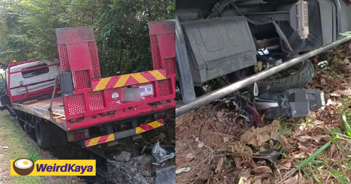 M'sian lorry driver suffers heart attack, crashes into 6 vehicles | weirdkaya