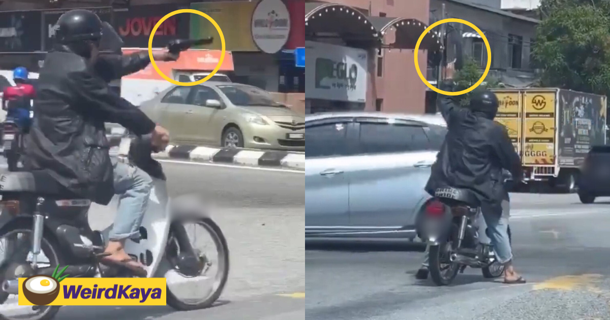 M'sian man seen waving fake gun near traffic light in terengganu | weirdkaya