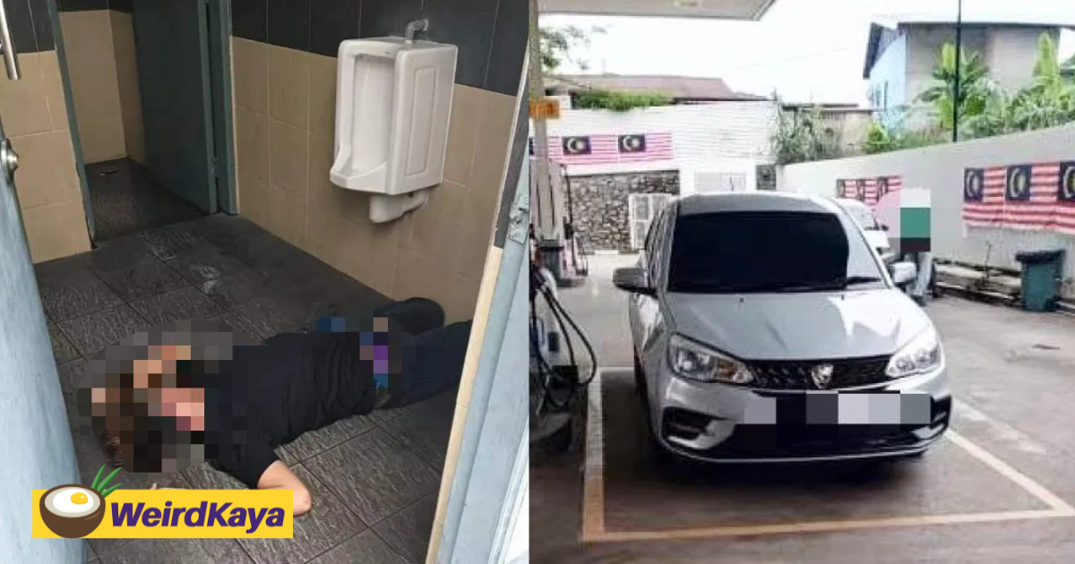 24yo m'sian man collapses inside petrol station toilet, passes away later | weirdkaya