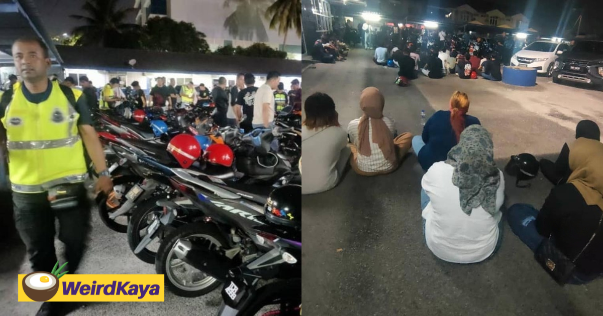 16yo m'sian girl pushes motorbike for 4km to police station after she was caught without a license | weirdkaya