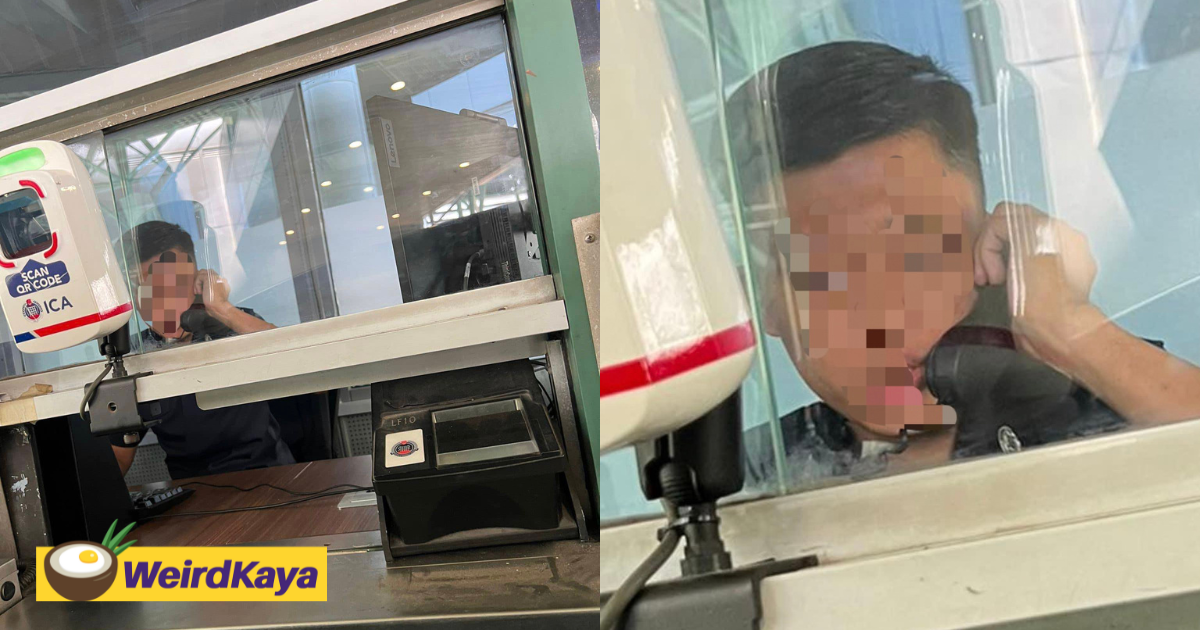 'good luck bro! ' — man posts photo of sg immigration officer on fb, faces 2 years in jail | weirdkaya