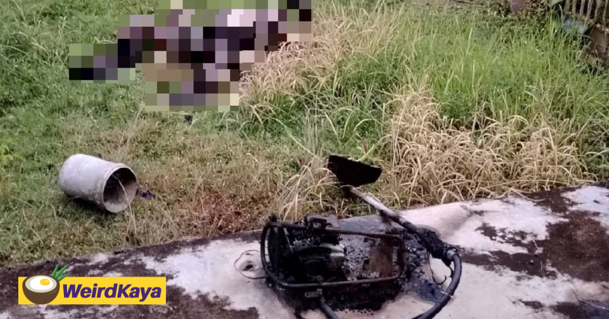 75yo m'sian man dies after grass-cutting machine catches fire | weirdkaya