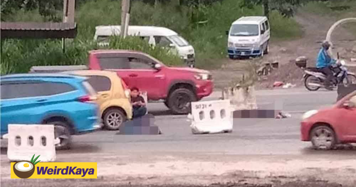 2 m'sian women get run over by myvi while crossing the road in sabah | weirdkaya