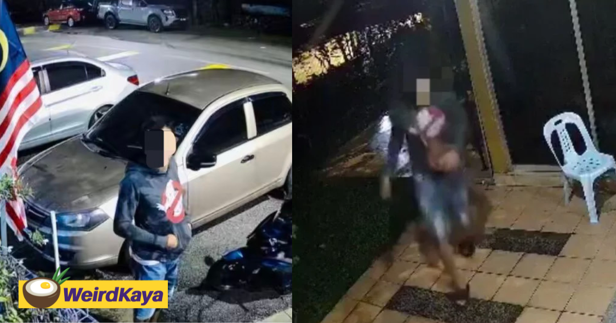 M'sian Man Spots Himself On CCTV, Doesn't Care & Steals Handbag From A House In KL