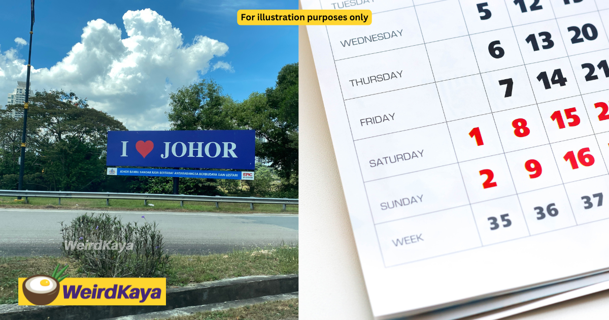 Johor To Return To Saturday-Sunday Weekends Starting Jan 2025