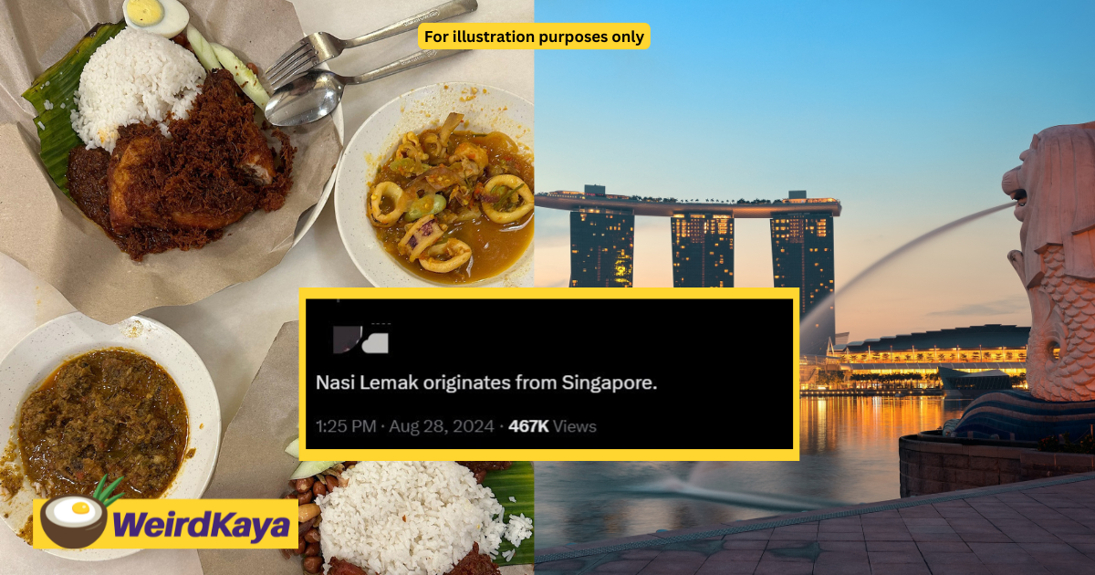 'delete this tweet! ' — m'sians outraged after netizen says nasi lemak comes from sg | weirdkaya