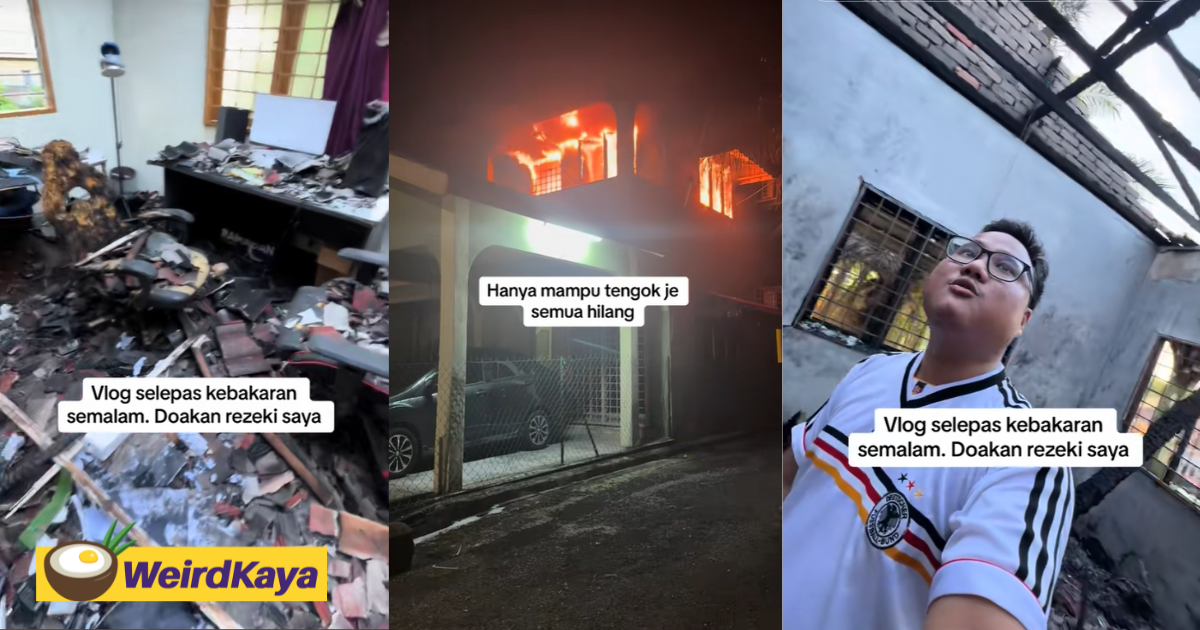 M'sian man's powerbank explodes, house gets destroyed in a fire | weirdkaya