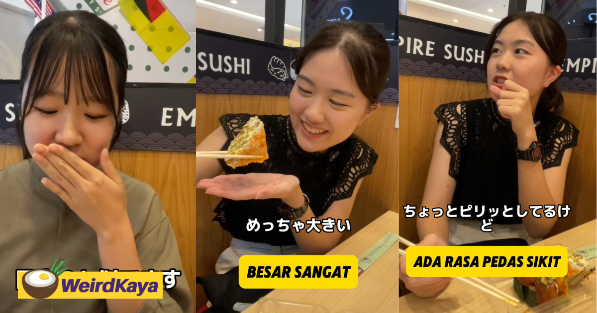 'looks like sushi but doesn't taste like it' - japanese women try m'sian-made sushis for the 1st time | weirdkaya