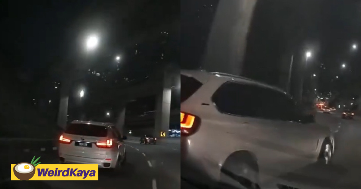 Bmw driver brake checks multiple times after he got honked for not turning on signal light | weirdkaya