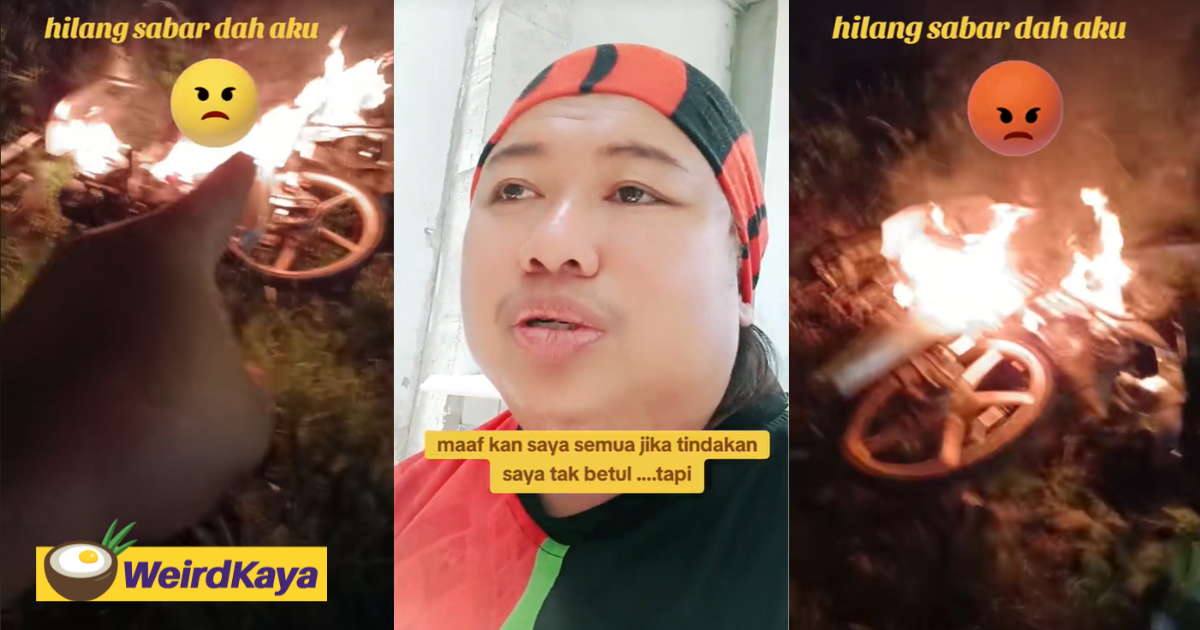 M'sian Man Burns Mat Rempit Son's Bike To Stop Him From Losing His Life On The Road