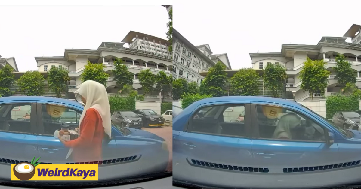 'never said sorry! ' — m'sian man slams woman for double parking & making him wait 30 mins | weirdkaya