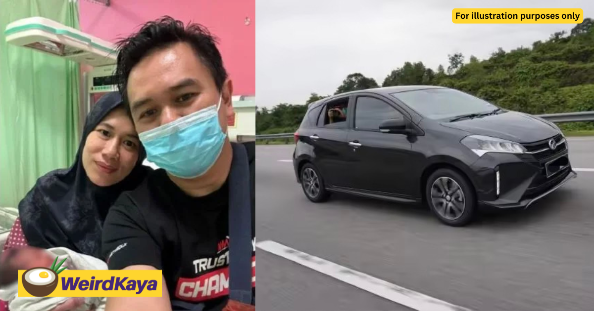 'i was panicking' — m'sian man left scrambling after wife gives birth inside their myvi | weirdkaya