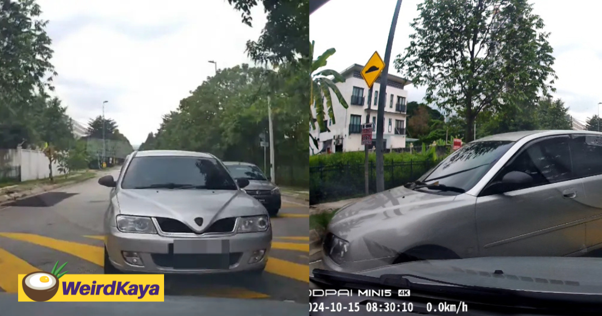 Proton Waja Stubbornly Stays In Wrong Lane But Eventually Reverses After M'sian Driver Stands Firm