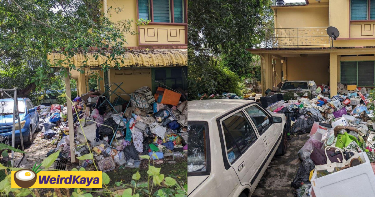 86yo m'sian woman trapped inside home due to trash she collected over the years | weirdkaya