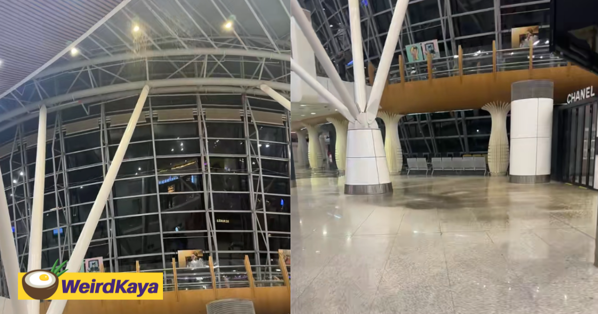 'Only In Malaysia!' — KLIA 1 Has Mini 'Flood' After Water Leaks Through Roof