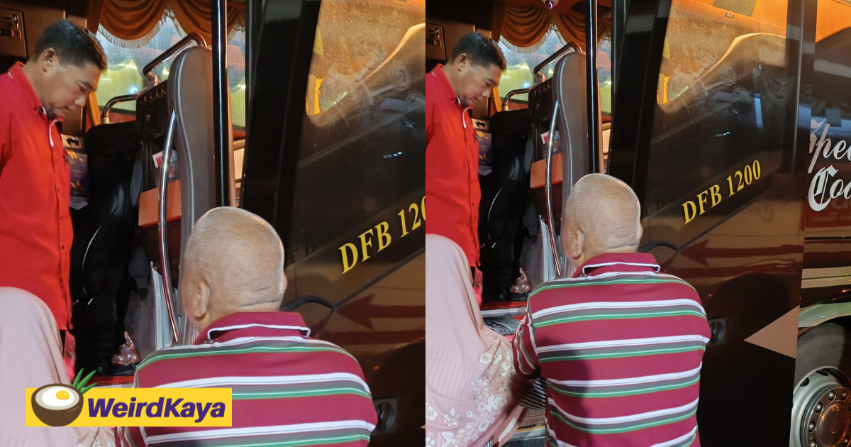 Long-distance bus driver praised for helping visually impaired elderly couple to restroom | weirdkaya