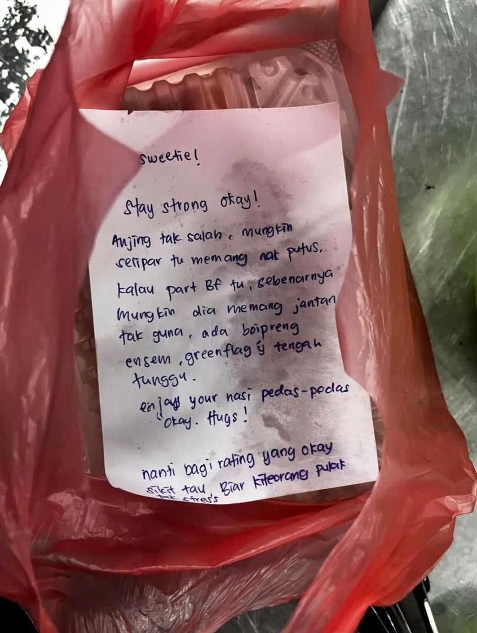 msian request spicy food to cope with stress reply