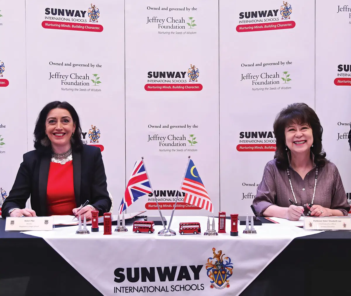 Magdalen College School Oxford Master, Ms. Helen Pike and Group CEO of Sunway Education, Professor Dato' Elizabeth Lee