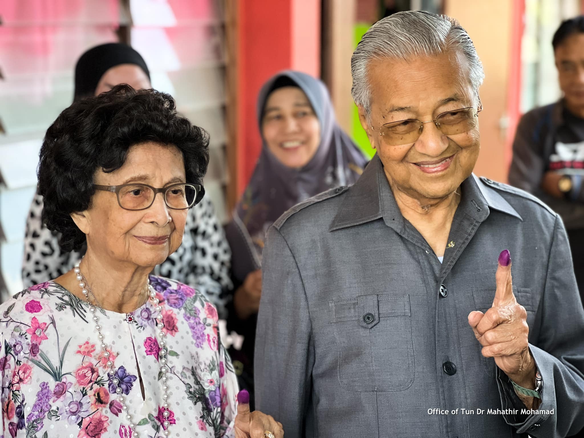 Mahathir and his wife