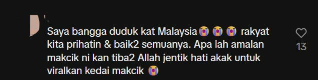 'She Reminds Me Of My Late Mum' - M'sian Woman Saddened To See Makcik Falling Asleep While Selling Nasi Lemak comment 1