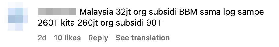 Malaysia has much less people but higher subsidies