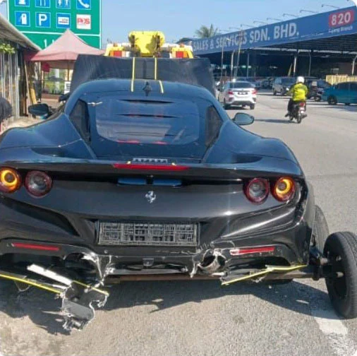 Man crashes dad's Ferrari (2)