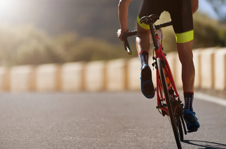 Man cycling