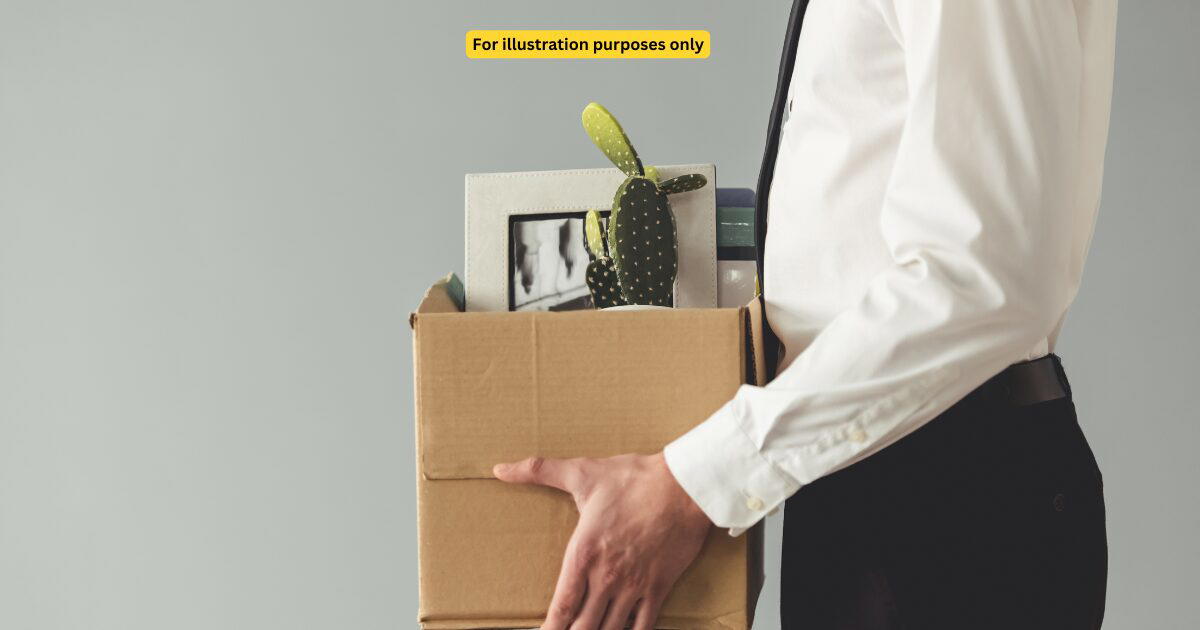 man holding a box