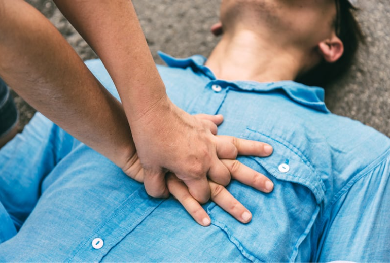 Man performing cpr