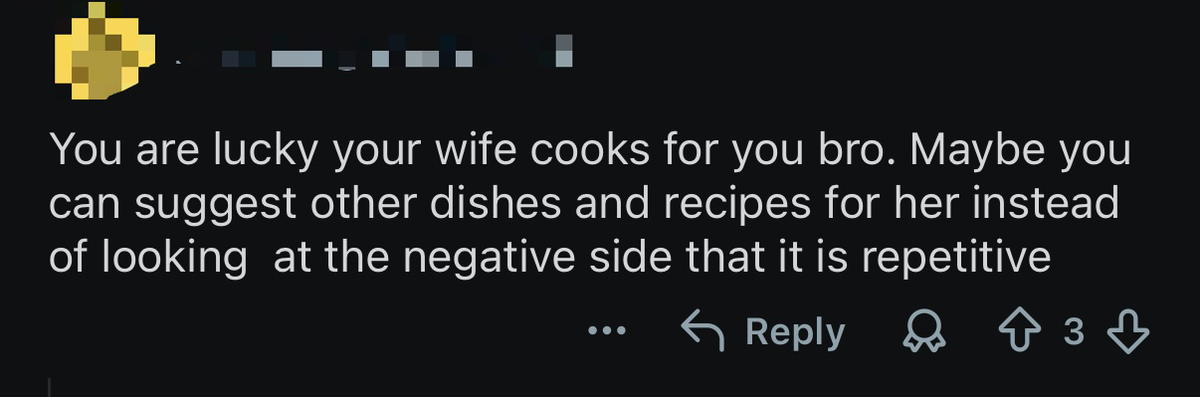 'I'm So Sick Of It!' — M'sian Man Says He's Tired Of Wife Making Nasi Lemak For Him Every 2-3 Days comment 3