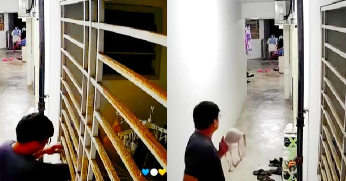 Man takes bra at penang condo