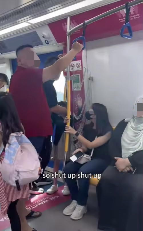 Man tells woman to shut up at women's coach