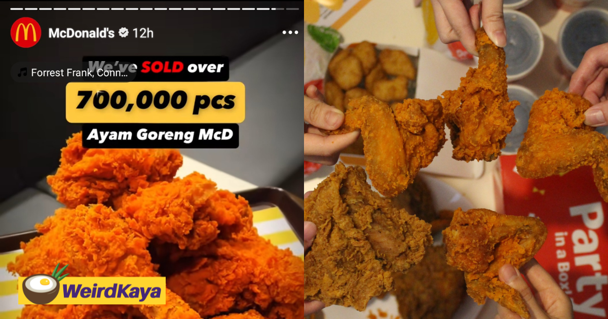 Mcdonald’s m’sia sells over 700,000 pieces of fried chicken thanks to their m’sia day promo | weirdkaya