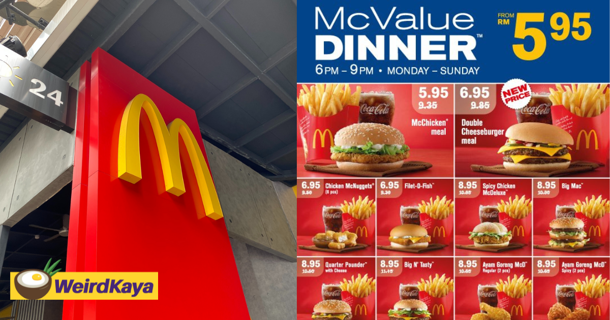 Mcdonald's rm5. 95 mcchicken set meal poster back in 2012 resurfaces online, netizens reminisce the good ol' days | weirdkaya