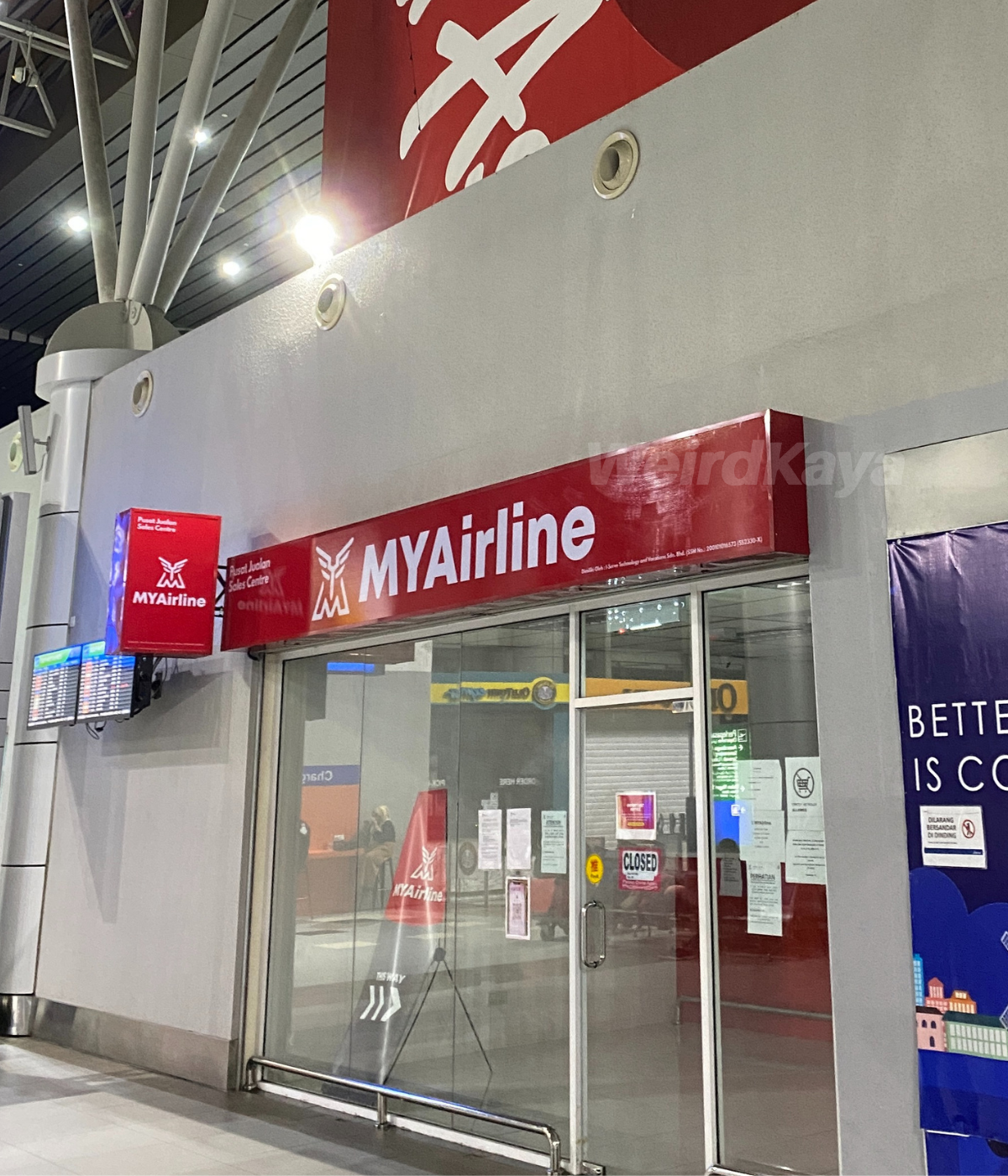 Myairline's licence will be suspended temporarily
