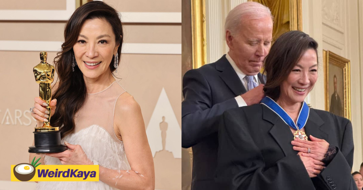 Michelle yeoh awarded presidential medal of freedom by us president joe biden | weirdkaya