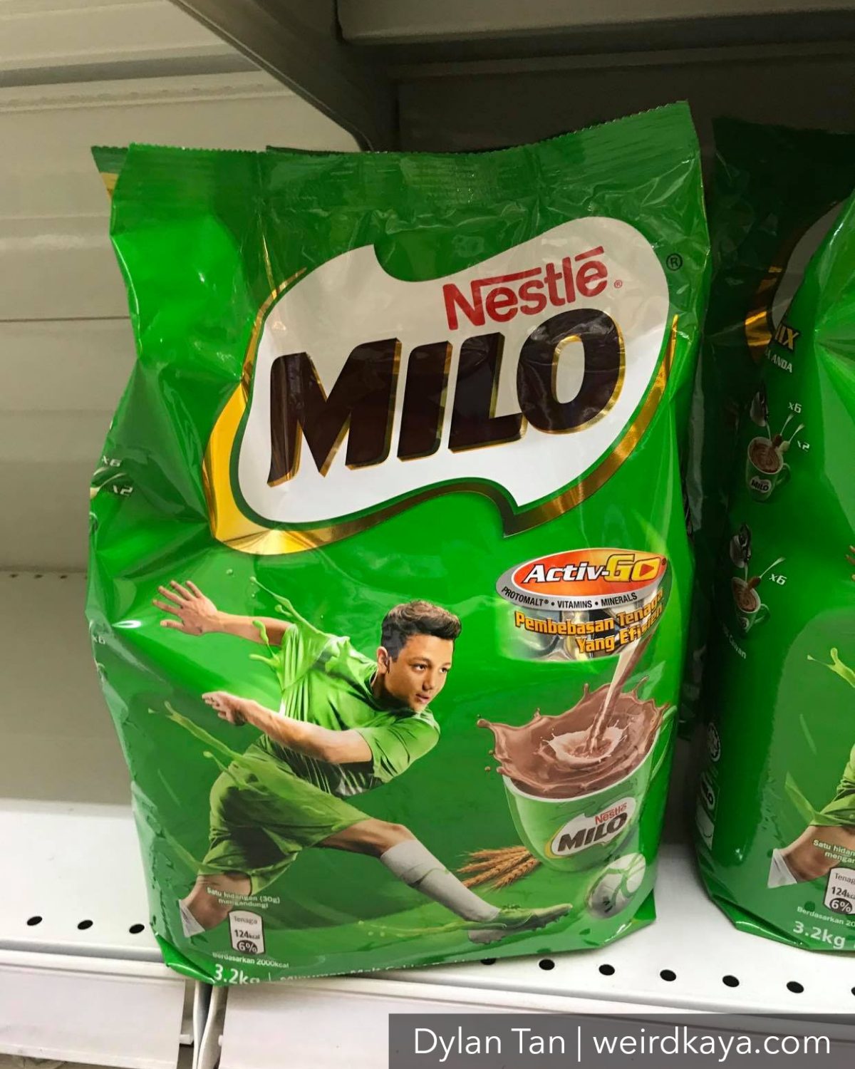 Packet of milo powder