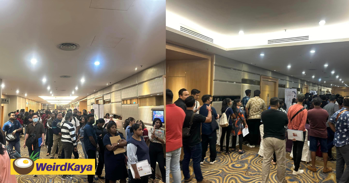 More than 2,500 m'sians attend s'pore career fair held in johor, salary starts from rm7k for service industry | weirdkaya