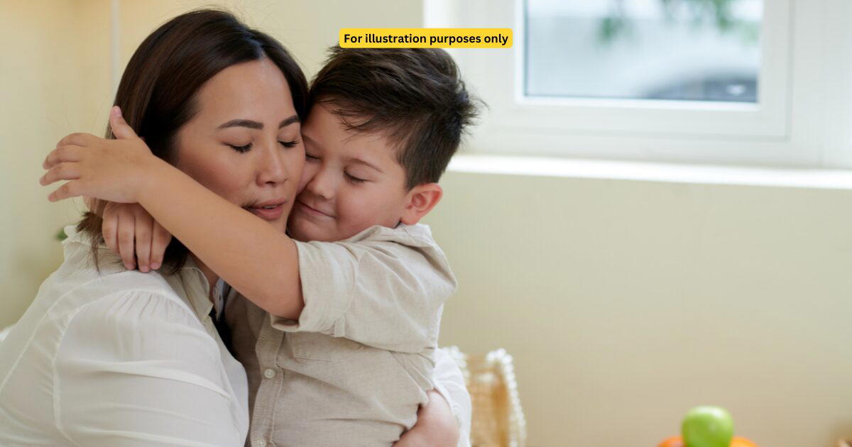 mother with kid